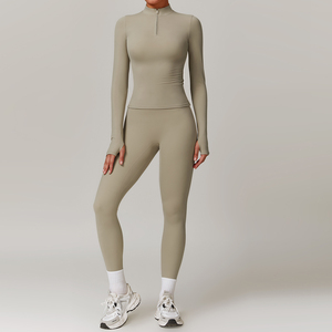 Conjunto Deportivo para Mujer Canton Fair, Chándal sin Mangas, Transpirable, Ecológico, Ropa de Gimnasio, Top Deportivo, Pantalones de Yoga de Cintura Alta - Product Image 2