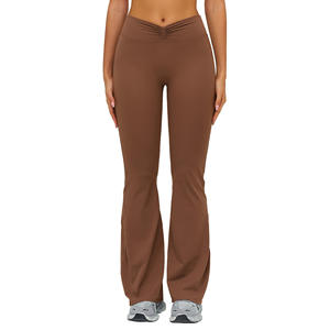 Pantalon plissé décontracté printemps-été 2023 pour femme, coupe large, effet amincissant, style droit et élégant - Product Image 1
