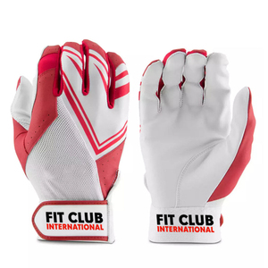 Guantes de Bateo de Béisbol Transpirables y Flexibles, Puño Corto, Logotipo Personalizado, Palma de Cuero Suave, Agarre Cómodo, Guante de Bateo de Softbol - Product Image 1