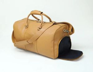 New Arrival Luxury leather Duffle Bag Adjustable <b>Strap</b> Zipper Closure Large Capacity Multi-Function for Travel Daily - Product Image 6