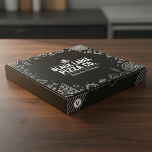 Caja de Pizza Personalizada con Impresión a Medida para Empaque de Comida Rápida, Caja de Pizza de Cartón Corrugado para Restaurante y Cafetería - Product Image 1