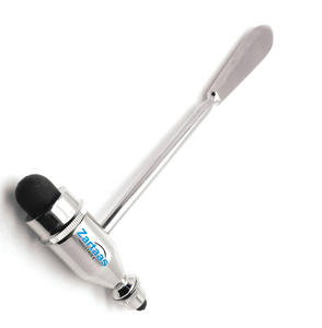 Martillo de Reflejos Troemner de 9.75 Pulgadas, con Cabezas Pequeñas y Grandes de Goma para Pruebas de Percusión, Instrumentos Quirúrgicos - Product Image 1