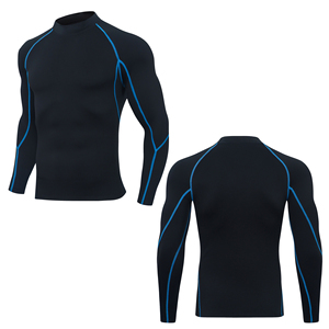 T-shirt de compression pour homme Streetwear Elite, couleur unie, extensible, respirant, pour la gym, l'entraînement et le sport - Product Image 4