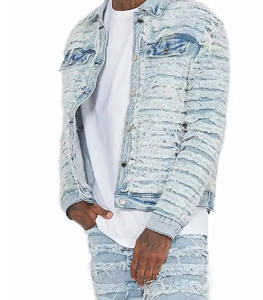 แจ็คเก็ตยีนส์ผู้ชายสไตล์คลาสสิก เหมาะสำหรับใส่ลำลอง และเป็นตัวเลือกแจ็คเก็ตฤดูหนาวที่อบอุ่น - Product Image 1