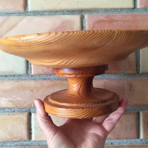 DRIVEN PRODUCTS HANDMADE DESGIN ROUNDED SHAPE BIRTHDAY CAKE SERVING Stand For Party Celebration Wooden Cake - Product Image 5