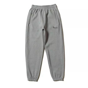 Men's Fleece Sweatpants <b>Elastic</b> <b>Waist</b> Casual Joggers With Side Pockets Midweight Streetwear Custom Logo Sweatpants - Product Image 2