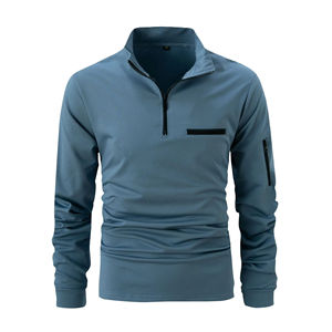 Wholesale High Quality Comfort Long Sleeve Polo <b>T</b>-<b>shirts</b> <b>Collar</b> Luxury Cotton Polo <b>Shirt</b> for Man Plus Size Men's Polo <b>Shirts</b> - Product Image 2
