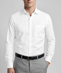 Camisa de Vestir Formal Personalizada para Hombre, Talla Grande, 100% Algodón Oxford Lavado, Manga Larga, Cierre de Botón, Transpirable, Secado Rápido, Ecológica - Product Image 2
