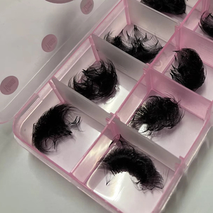 Mixed Length C CC D M Curl Korean PBT Lash Cashmere Premade Fans Loose Base Pointy Base Promade Lash Extension Fans Wholesale - Product Image 1