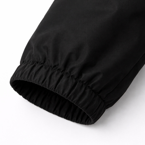<b>Black</b> Solid Long Lightweight Waterproof Hooded <b>Jacket</b> Windproof <b>Rain</b> Coat Elastic Cuffs Outdoor Hiking Golf Travel Unisex - Product Image 5