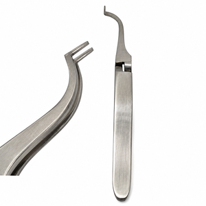 Pince de maintien pour tubes buccaux orthodontiques, finition dorée, forceps angulaire pour procédures de collage dentaire - Product Image 2
