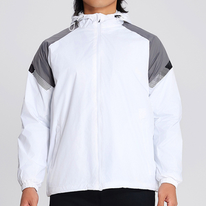 เสื้อแจ็คเก็ตกันลมแบบมีฮู้ดสำหรับผู้ชาย ผ้าไนลอน 100% สองชั้น กันน้ำ ซิปเต็มตัว สีสันหลากหลาย สั่งทำได้ - Product Image 6