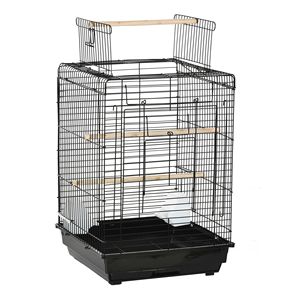 Gabbia XL 23 Black Bird per Pappagalli con Area di Gioco Aperta, Ciotola per l'Alimentazione e Posatoio per Coccoati, Recinto per Animali Domestici - Product Image 1