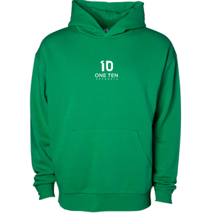 Sweat-shirt à capuche mi-lourd 280 g/m² pour homme, couleur verte, en molleton de coton premium, style décontracté streetwear, logo personnalisé OEM ODM - Product Image 1