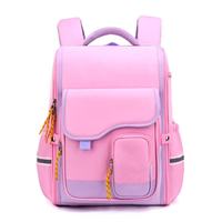 Hochkapazitäts-Diebstahlschutz-Modischer Grundschulrucksack für Kinder, Leichtgewichtig, Wasserdicht, Reißverschluss, Einfacher Zugang, Buchstabenmuster, Oxford