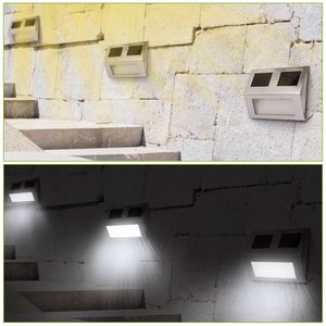 Confezione da 2 Lampade da Parete per Esterni Impermeabili con Accensione/Spegnimento Automatico, Luce Solare a 2 LED per Gradini - Product Image 5