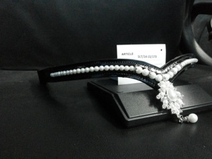 Banda duradera para la frente de cuero de caballo para comodidad Equitación Diseño múltiple con perla Mejor precio. - Product Image 2
