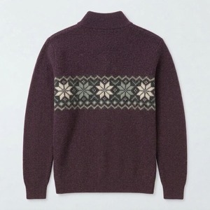 Sweat-shirt à col rond basique épais doublé en polaire avec logo personnalisé de haute qualité, unisexe, chaud et décontracté, en stock - Product Image 2