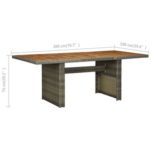 Tavolo da Giardino Marrone per Uso Esterno - Product Image 6