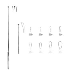 Luer-Koerte Gall Stone Scoop 15 mm 32.cm Básico Quirúrgico Acero inoxidable Gall Stone Forcep Luer Korte Scoop Eliminación de piedras Gall - Product Image 1