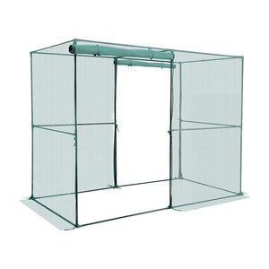 Gabbia per colture alta 7.8 x 3.9 x 5.9 piedi resistente al vento con porta con cerniera, facile da installare, rete protettiva per piante da giardino esterno - Product Image 3