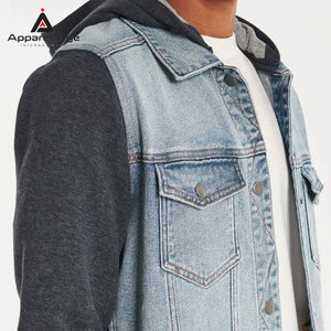 Ropa de moda para uso en exteriores, sudaderas con capucha de mezclilla para hombre, ropa informal, sudaderas con capucha de mezclilla para hombre para uso en invierno en diferentes diseños. - Product Image 6