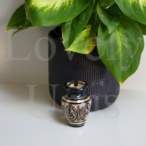 Butterfly Brass <b>Keepsake</b> Urn for Human <b>Ashes</b> Small Memorial Urn Funeral <b>Ash</b> Container Decorative Mini Urn - Product Image 3