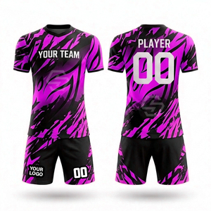 Tenues de football de haute qualité à séchage rapide par sublimation, maillots de football personnalisés respirants pour hommes et jeunes, ensembles d'entraînement de football - Product Image 6