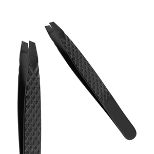 Pince à épiler professionnelle Stahlmann Pro de haute qualité avec logo personnalisé, en acier inoxydable, lisse et dentelée, fine, durable, prise en main parfaite - Product Image 2