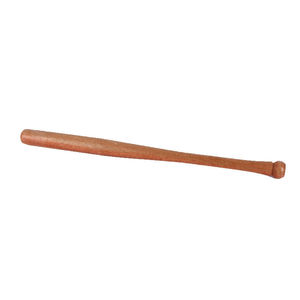 Bate de béisbol de 34 pulgadas con barril de 2.5 pulgadas, de una pieza, de madera marrón duradera, para práctica de principiantes - Product Image 2