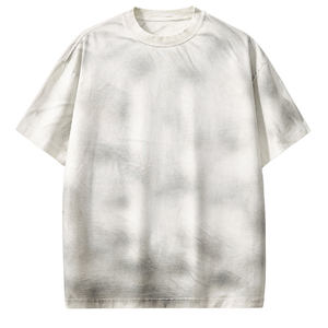 Camiseta Vintage para Mujer, Estilo Monkey Washed, 280G, Algodón Grueso, Color Macaron, Estilo Urbano, Talla Grande - Product Image 5