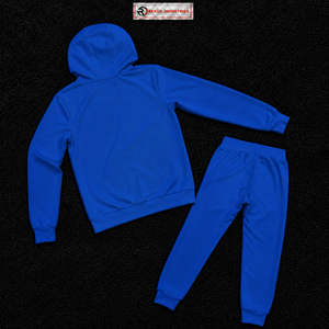 Premium Men's Blue Hooded Tracksuit <b>Full</b> <b>Zip</b> Casual Solid Color <b>Sweatshirt</b> and Pants Set Regular Fit Autumn Wear Casual Street - Product Image 6