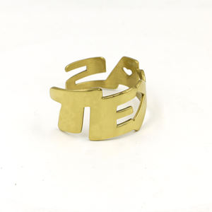 Handmade Raw Brass Cuff <b>Bracelet</b> for Women - Geometric Cut Out Open Bangle - Minimalist Statement Jewelry - <b>Adjustable</b> Gift - Product Image 4