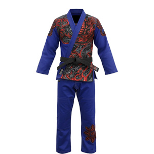 RTS Wholesale Price Best Quality 450gsm Custom Made Brazilian Jiu Jitsu Gi Kimono Martial Arts Wear For Karate Fighter AS-JJ-414 - Product Image 1