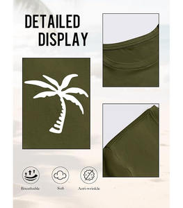 Camiseta de manga corta para hombre, 100% algodón, tejido transpirable, diseño liso, cuello redondo, corte holgado, camiseta de verano - Product Image 5