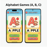 Aplicación de Juego Educativo para Niños RoyalCraft: Aprendizaje Divertido y Entretenimiento Seguro para IOS/Android/Linux/MAC Versión Empresarial (Stock)