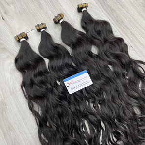 Extensiones de Cabello Adhesivas Populares: Cabello Humano Virgen Vietnamita Ondulado Natural, Listo para Enviar - Product Image 4