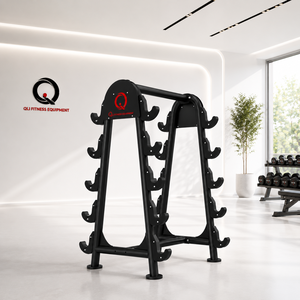 QLI QBSR92 Multi <b>Bar</b> Commercial Storage Rack Strong Steel <b>Bar</b> Holder Durable Safety Features for Organized Gym Spaces Strength - Product Image 1