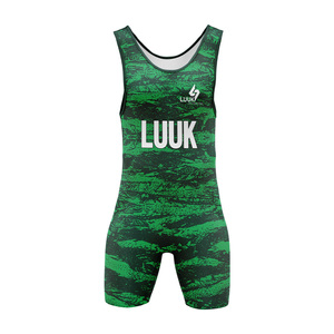Combinaison de lutte personnalisée, une pièce, imprimée par sublimation, coupe ajustée, séchage rapide, unisexe, pour adultes - Product Image 4