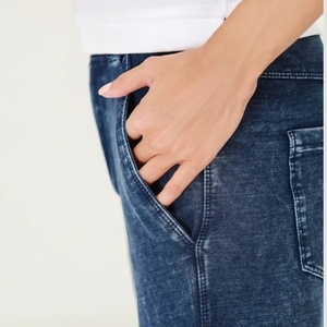 Women's Clothing 2026 Autumn and Winter New Fashion Casual Asymmetric All-match High Waist Loose Jeans 8197232 - Product Image 5