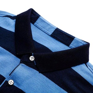 Camisa Casual Color Verde Azulado para Hombre al por Mayor |   Tela de Punto de Poliéster/Algodón con Logotipo Bordado en la Parte Delantera, Impresión Digital, Corta - Product Image 2