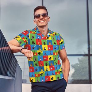 Camiseta Polo Personalizada de Moda Masculina, Tela Suave Premium, Manga Corta, Informal, para Golf, Tenis, Negocios, Deportes - Product Image 3