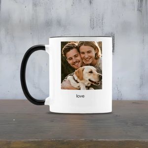 Mug en céramique personnalisé de 11 oz avec photo et texte de votre animal de compagnie – Contacter le vendeur avant de commander - Product Image 3