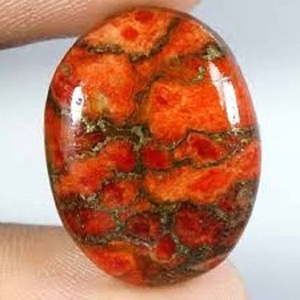 AAA Turquoise naturelle de haute qualité, couleur argent orange, cabochon ovale exclusif de 10x14 mm, pierre précieuse en vrac de haute qualité - Product Image 3