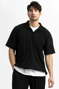 เสื้อโปโลแขนสั้นผู้ชาย, เสื้อยืดคอปกเสื้อลำลองหลวมระบายอากาศ - Product Image 3