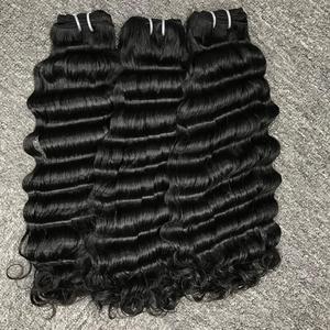 Máquina de extensiones de cabello humano de grado Remy vietnamita Virgen sin procesar, doble trama, estilo de onda suelta, solo tinte más ligero - Product Image 3