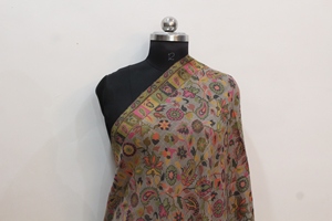 Handmade <b>Pashmina</b> Shawl Floral Paisley <b>Scarf</b> Winter Long Wrap for Women Custom Design - Product Image 4