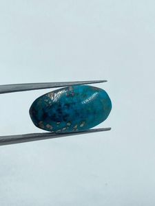 Pierres précieuses turquoise de coupe ovale avec une couleur bleu intense 10,80x19,70MM 11,75 carats provenant d'un exportateur indien pour la fabrication de bijoux - Product Image 3