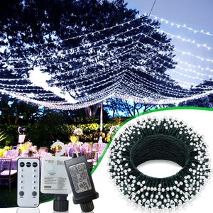 Luci Natalizie da Esterno 197 FT 580 LED, Impermeabili, con 8 Modalità, Decorazioni a Filo con Spina o a Batteria - Product Image 2