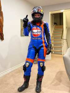 Traje de cuero para motociclismo, traje de cuero resistente para motociclismo, hecho en Pakistán, ropa para motociclismo, traje de carreras Kangaroo, calidad premium. - Product Image 2